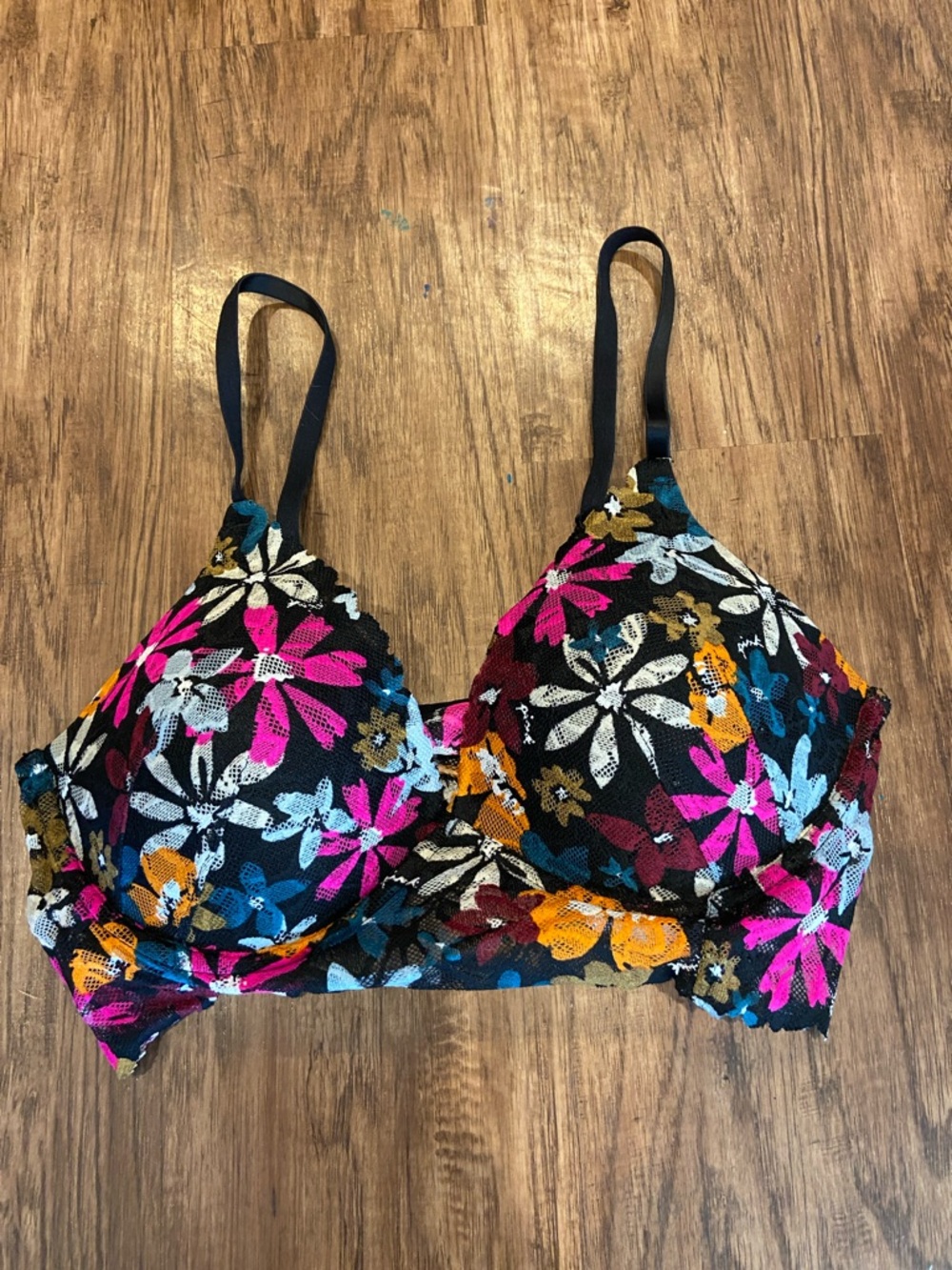 Flora lace, push-up, bralette size medium
